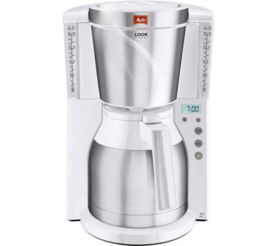 MELITTA Look IV Therm Timer Filter Coffee Machine - White & Stainless Steel MELITTA Look IV Therm Timer Filter Coffee Machine - White & Stainless Steel